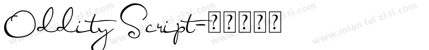 Oddity Script字体转换